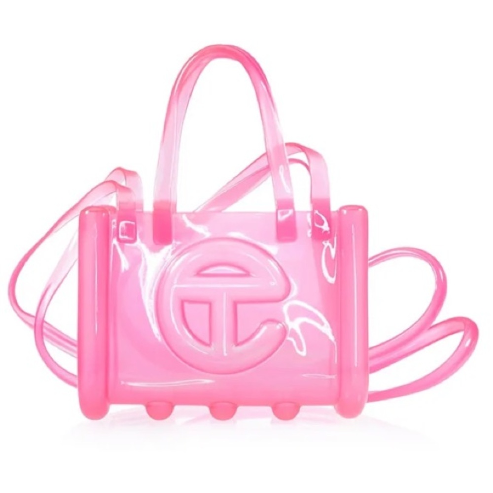 Telfar X Melissa SMALL PINK Jelly Tote Bag NEW Dust Bag Shopper